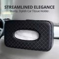 Tissue Box For Car And Office PU LEATHER MADE IMPORTED Tissue Box Car Tissue Holder Car Sun Visor Tissue Paper Box Holder Car Styling Interior Accessories. 