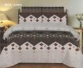 3Pcs Bedsheet Set King Size- 100% Pure Cotton Bedsheet Double Bed King- Printed Design Bedsheet Sets with two Pillow Covers. 