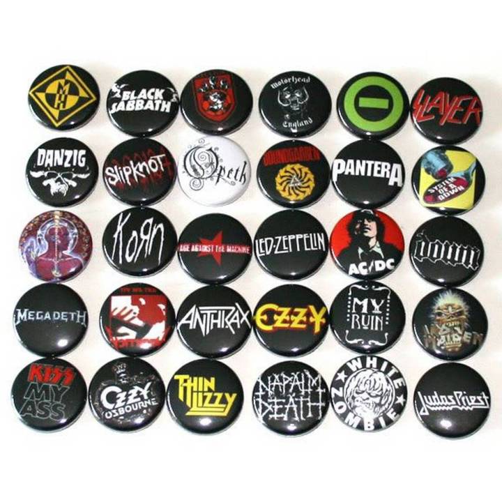 ROCK BAND BADGES