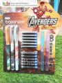 Advenger Ironman 3 Nos Pen, 2 Nos Water Glitter Pen For Multi Writing (English & Urdu) Wingsing Nub With 12 Nos Cartridge Imported Made. 