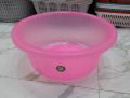 One SMALL Transparent Plastic Bath Tub 8 Liters Random Colors. 