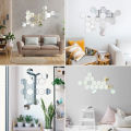 Gift City Presents Silver Acrylic Hexagon Mirror Wall Sticker Sets, 3D Wall Stickers, DIY Geometric Removable Acrylik Mirror Wall Decal, Personalized Art Hexagonal Mirror for Home Living Room Bedroom Decoration. 
