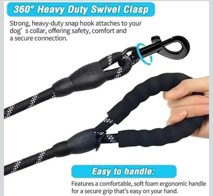 Reflective%20Braided%20Nylon%20Rope%20Dog%20Leash%20for%20Large%20Dogs%20%7C%20Heavy%20Duty%20Strong%20Walking%20Lead%20PS521%20PS-LH%20-%20Image%204