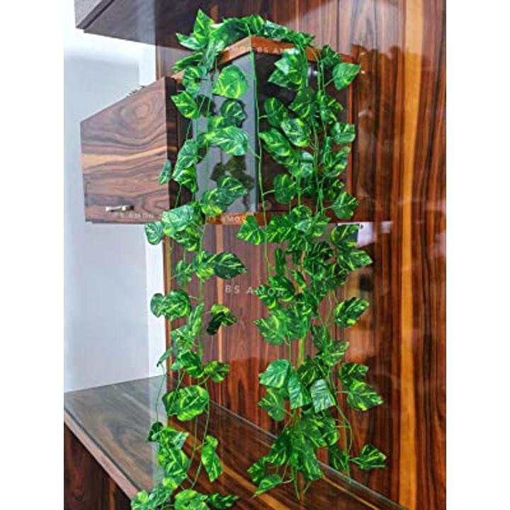 Artificial Leaf Bail for wall Hanging Decoration - Artificial Plants Leaves Green Colour for Office , Home , Room decoration