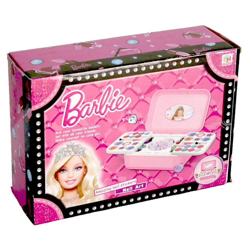 Makeup Kit Barbie Super Sweet Makeup Case Briefcase Make Up Toys