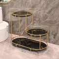 Makeup Organizer Shelf, 3 Tier Cosmetic Storage Basket With Removable Tray, Vanity Organizer Rack Bathroom Organizer Cosmetic Storage Shelf for Dresser and Countertop, Cosmetics Storage Rack Make-Up Organizer Shelfs Bathroom Shelfs Rack.. 
