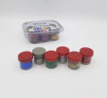 Glitter Bottles - 1 Inch Bottle Size - Multicolors Glitters - Pack Of 6. 