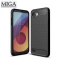 【Miga Plaza】 Back Cover For LG Q6 / Q6 Plus Soft Silicone TPU Phone Case Carbon Fiber Texture Brushed Shell Anti-knock Full Protection Casing. 