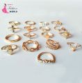 Golden finger ring set 17 in one FUL Set. 