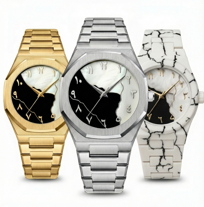 Black-Gold-Silver-White Arabic Aura Watch For Men Stylish Aura Watch 100% Original Watch Amazing Smart Watch