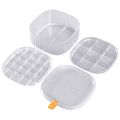 Multi Layer Jewellery Organizer with Lid Transparent | Ear Rings & Necklace_Bracelets Holder | Small Jewelry Box Vanity Hanger Stand Rotating. 