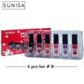 6 Pcs Peel Off Nail Polish Set with Luxury Gift Box – Water-Based, Non-Toxic, Easy Removal. 