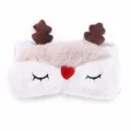 Christmas Deer cute animal eye cover Plush Fabric Sleeping Mask Eyepatch Winter Cartoon nap Eye Shade for Christmas gift. 