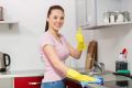 Reusable Rubber Dishwashing Gloves, Extra Thick, Long Sleeve, for Kitchen, Work, Painting, Gardening, Pet Grooming. 