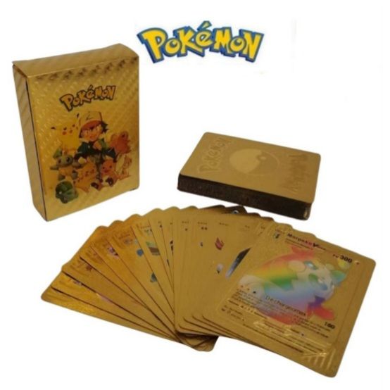 55%20Plastic%20Pokemon%20Cards%20Pikachu%20Rare%20Collection%20High%20Quality%20May%20Vary%20-%20Image%203