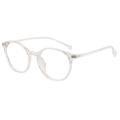 Round Shape White Transparent Glasses Frame for Men Women Unisex. 