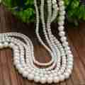 1 Strand Pearl Beads White Off Round Shape Beads 2mm 4mm,5mm 6mm 8mm 10mm. 