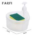 Easy to Use Soap Dispenser Convenient Soap Dispenser with Sponge Holder No Dripping Large Capacity Home Supplies Soap Dispenser for Kitchen. 