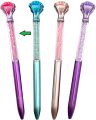 Diamond Pens,Bling Metal Pens Ballpoint Pen School and Office Supplies with Large Diamond. 