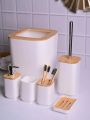 Stylish White Bathroom Set 6 Pcs. 