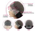 100% Real Human Hair Wig 13x4 HD Swiss Front Lace Full Head Cap Glueless Pre Plucked Dyeable Straight Light Body Wave Natural Hairline 30"inches Long Adjustable Elastic Band for Girls Women Ladies Cancer Chemotherapy Patient - Burgundy Beetroot. 