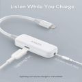 Anker 2-In-1 Audio & Lightning Charging Adapter 3.5mm Headphone Jack MFi-Certified. 