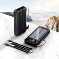 Sovo SPB-619 10000mAh Power Bank | 4-in-1 Built-in Charging Cables | Fast Charging Portable Charger | Universal Compatibility for Android & iOS. 