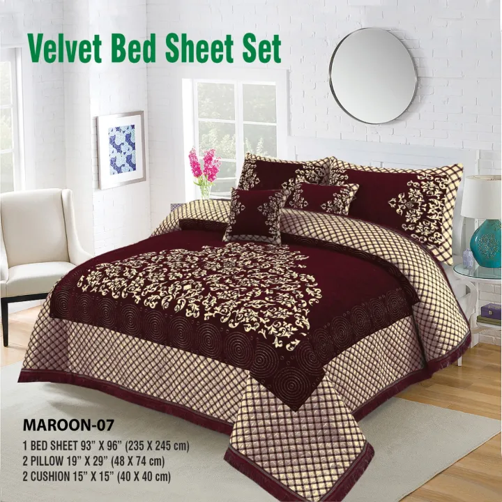 Velvet%20Jacquard%20Bed%20Sheet%205%20Pcs%20set%20King%20Size%20-%20Great%20Gift%20for%20Any%20Occasion%20-%20Bed%20sheet%20-%20Bed%20sheet%20king%20size%20%7C%20Available%20at%20Dowio%20-%20Image%206