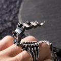 New Vintage Scorpion Ring Can Move Personalized Punk Hip Hop Men's Open Ring. 