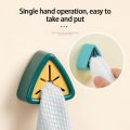 New Arrival 3 Pcs - Towel Holder Wall Rack Cloth Bath Towel Rag Hook Free Punch Storage Hanger Towel Plug Rack Dish Bathroom Kitchen Tools. 