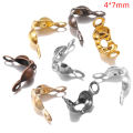 200pcs Connector Clasp Fitting 4*7mm Ball Chain Calotte Crimps Beads Components. 