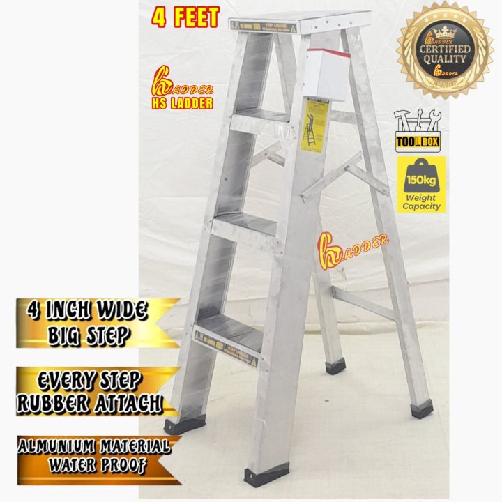 Aluminium%20Ladder%20Height%204%20Feet%20Platform%20Big%20Step%20-%20Image%203