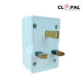 Clopal 13A Flat 3 Pin Multi Plug & Socket with Fuse Protection. 