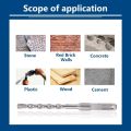 XCAN 6-16mm SDS Plus Drill Bit with Square Shank Cross Head Masonry Hole Drill Cutter for Hammer Drill Wall Brick Block Drilling. 