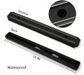 Black Magnetic Knife Holder Rack Kitchen Wall Mounted Magnet Bar - 38cm. 
