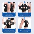 1PCS Arthritis Injuries Recovery Breathable Knee Support Knee Pads with Side Stabilizers for Meniscal Tear Knee Pain. 