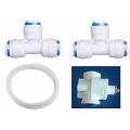 TDS Adjuster/Controller Full Kit for RO Water Purifier Imported TDS Controller, 2 Tee & Connecting Pipe, White/  TDS controller kit. 