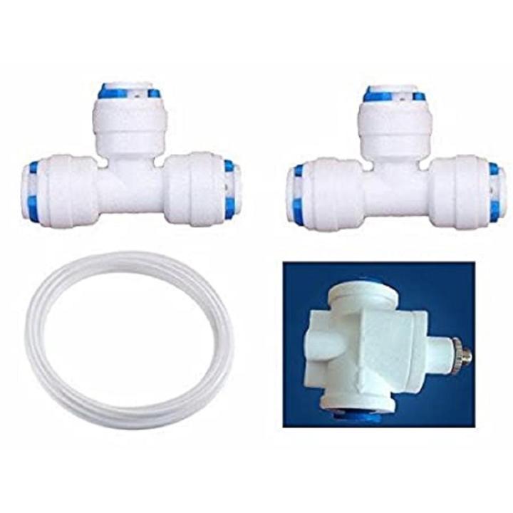 TDS Adjuster/Controller Full Kit for RO Water Purifier Imported TDS Controller, 2 Tee & Connecting Pipe, White/  TDS controller kit
