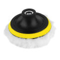 6Pcs 5/6/7 inch Gross Polishing Waxing Buffing Pad Kit Drill Adapter Car Polisher Buffer. 
