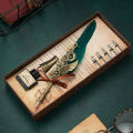Quill Pen Set Fadeless Comfortable Grip Feather Dip Pen Set. 