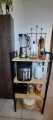 Wooden Microwave Stand Kitchen Rack Utility Storage Shelf Rack Organizer Adjustable. 