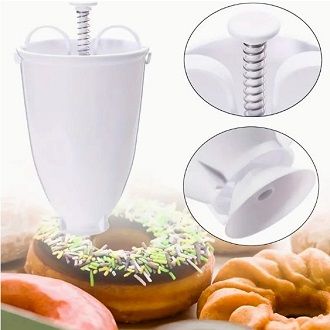 Manual Donut Maker Plastic Doughnut Machine Mould, No Electricity Needed, Perfect for Kitchen & Restaurant Use