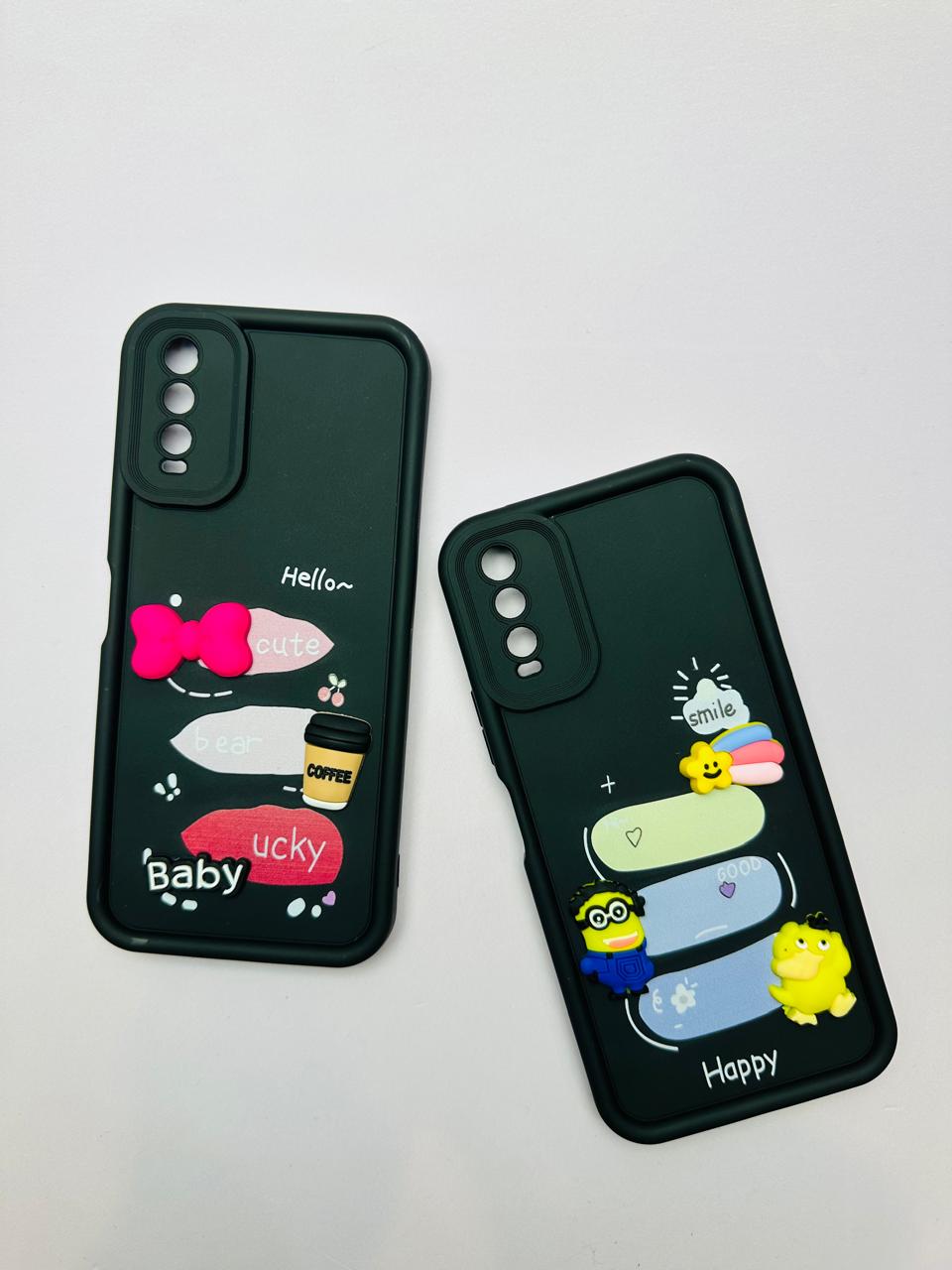 Lahore Mobile Case 3D Doll Luxury Back Cover for Vivo Y20, Y12A, Y12S, Y20i, Y20S, Y20 2021 Soft Silicone Protective Case for Girls, Shock Absorption, Precise Cutouts, Cute and Stylish Design 5