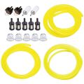 5 Feet 3 Sizes Fuel Line Hose With Snap In Bulb, Pouland Bulb, Fuel Fir Fit For Zama Stihl Poulan eater Craftsman Husqvarna Trimmer Chainsaw Blower. 