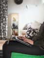 IKEA Laptop Support IKEA BRADA Laptop Holder Portable Laptop Stand Black Color. 