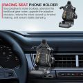 Universal Racing Seat Design Mobile Phone Holder Cell Phone Holder for All Cars 1 Pc(Yellow). 