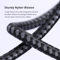 TOPK AN10 Fast Charging 0.25M 0.5M 1M 2M USB Cable For i-Phone 8-Pin Cable Metal Shell Nylon Braided High Qualit. 