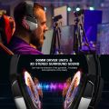 Monster Headphone PRO Gaming Headset Wired Over Ear Gaming Noise Cancelling Headphones with LED Lights Mic Bass Surround, Soft Memory Earmuffs for Surround Stereo Sound, For PlayStation 4, PlayStation 5, New Xbox One PC. 