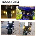 Ultra Bright, Mini Driving Light, Mini LED Driving Fog Lights, Motorcycle Auxiliary Spot Lights High Low Beam White Yellow 1.3'' Headlights Universal Fitment YBR G, Honda cd 70, Cg125, Suzuki GS 150 Se, GS 150. 