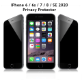 APPLE IPhone 6 , 6s , 7 , 8 , SE 2020 Anti_Spy Privacy Protector 45 Degree HD Tempered Glass Privacy Protector - Black. 